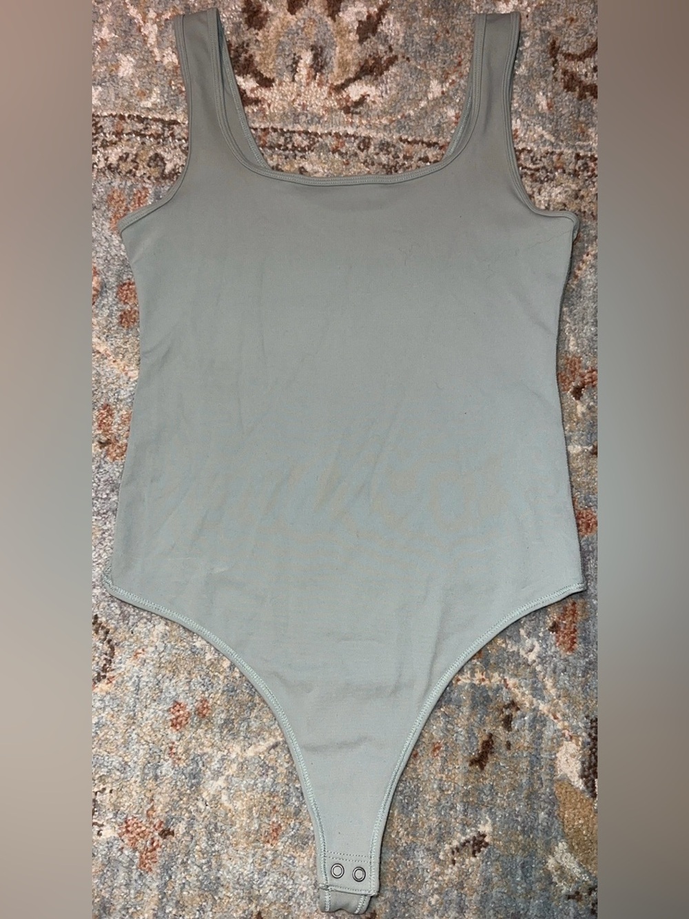 Abercrombie & Fitch Sage Green Scoop Neck Tank Bodysuit